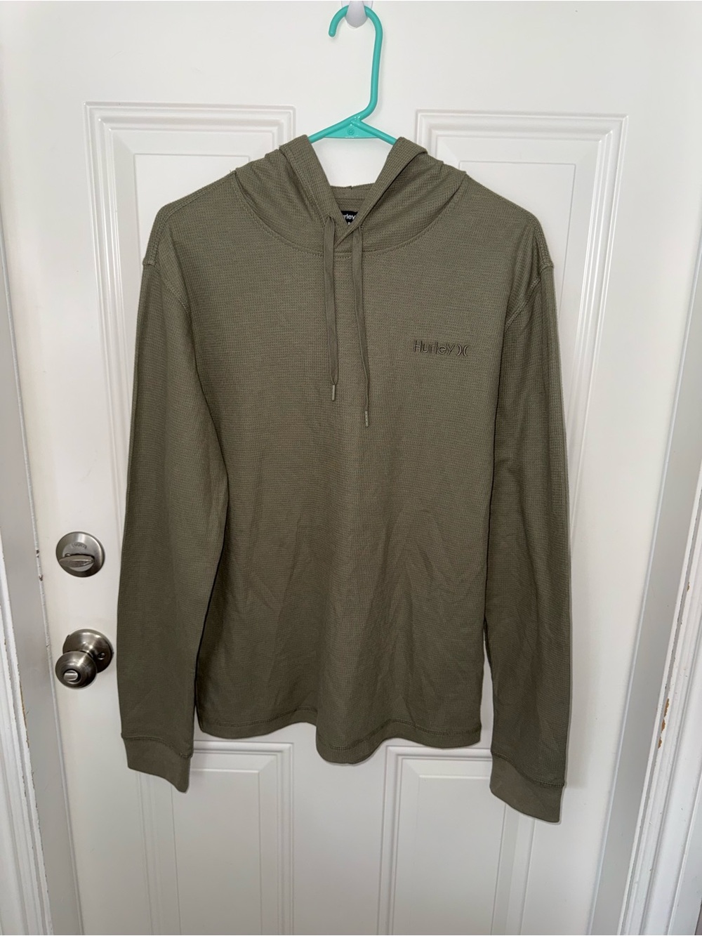 Hurley Olive Green Long-Sleeve Hooded Pullover